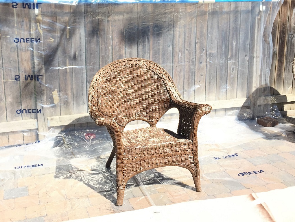 Wicker Furniture Makeover Part 2 Kay S Place