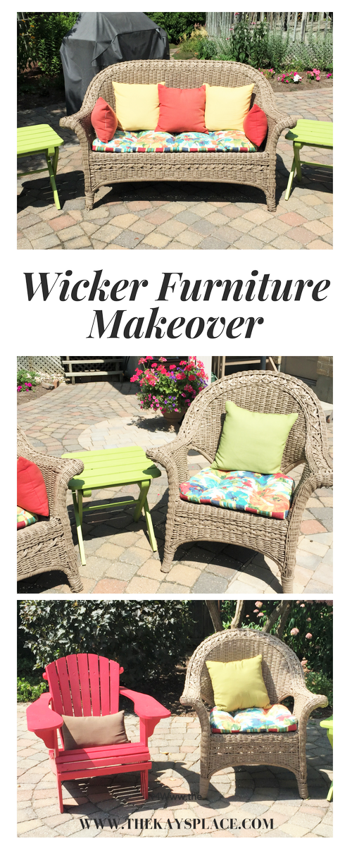 Wicker Furniture Makeover Part 2 Kay S Place
